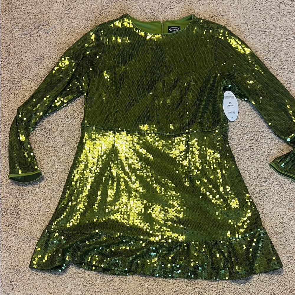 Sequin Green Dress